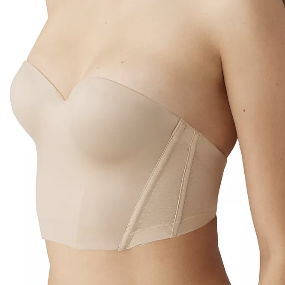 Strapless Longline Molded T-Shirt Bra - Nude